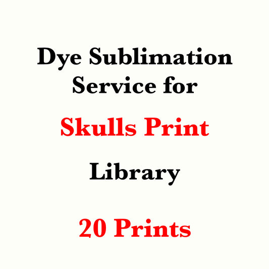 Dye sublimation service for Skullduggery Print Library(Sold by the Yard)