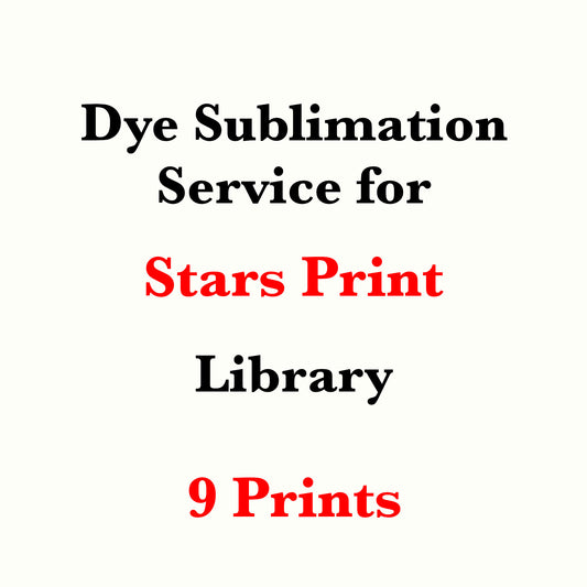 Dye sublimation service for Stars Print Library(Sold by the Yard)