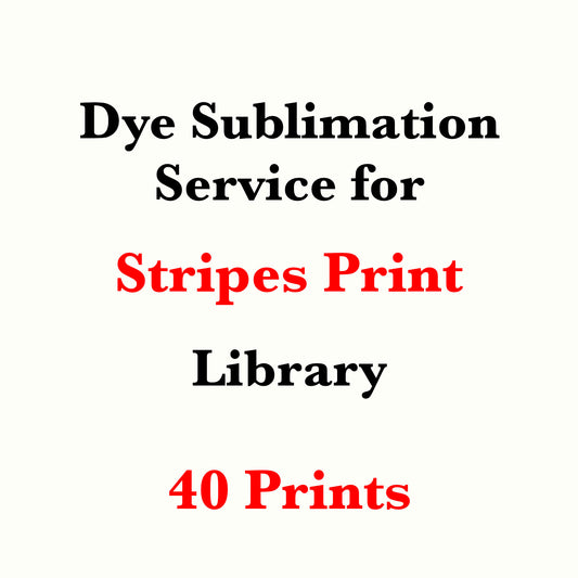 Dye sublimation service for Stripes Print Library(Sold by the Yard)
