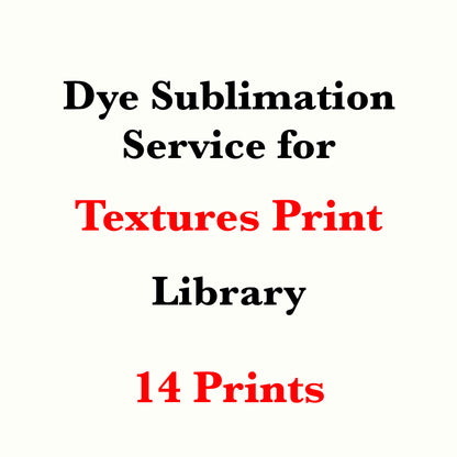 Dye sublimation service for Textures Print Library(Sold by the Yard)