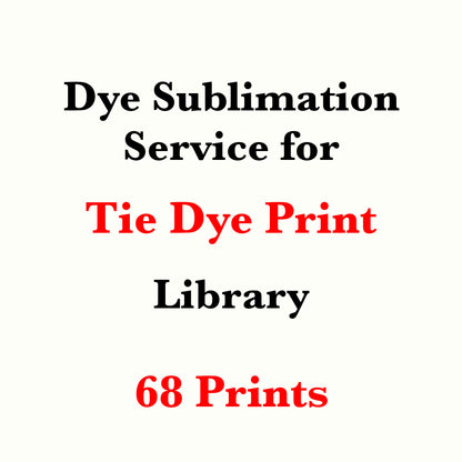 Dye sublimation service for Tie Dye Print Library(Sold by the Yard)