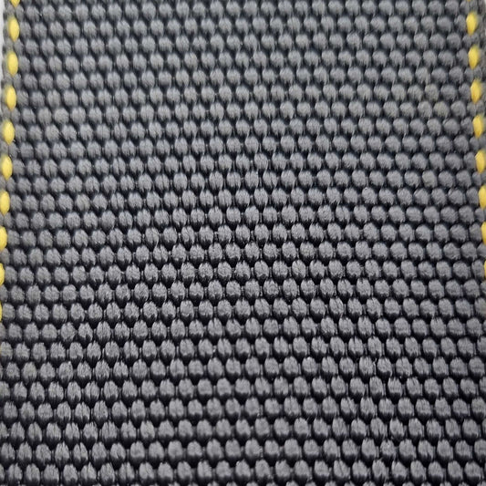 1-3/4" Mil-Spec Nylon Webbing Resin Coated - Black (Sold per Yard)