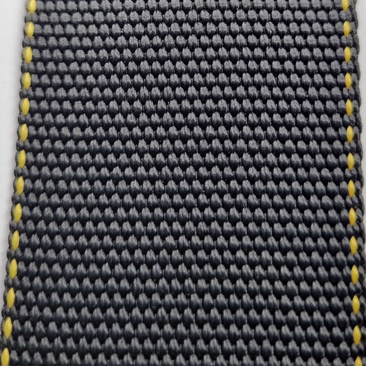 1-3/4" Mil-Spec Nylon Webbing Resin Coated - Black (Sold per Yard)