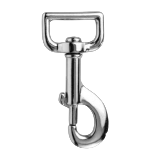 1" Heavy Duty Metal Swivel Snap Hook - Nickel Plated Steel (Sold per Each)