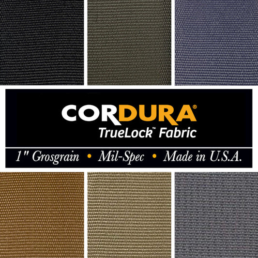 1 inch (25mm) CORDURA Truelock™ Fabric, Mil-Spec Grosgrain Ribbon  (Sold per Yard)