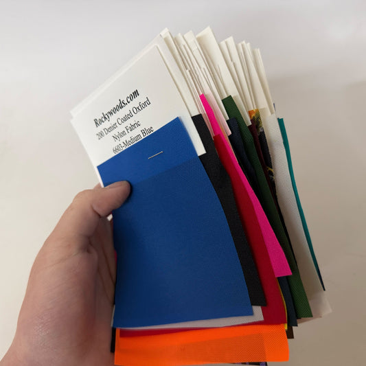 200 Denier Packcloth colors sample set (Sold per Each)