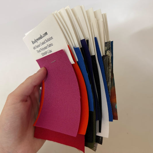 Sample set of All Coated 600D Polyester Fabrics (Sold per Each)