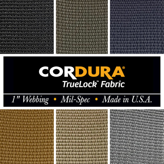 1 inch (25mm) CORDURA Truelock™ Fabric, Mil-Spec Nylon Webbing (Sold per Yard)