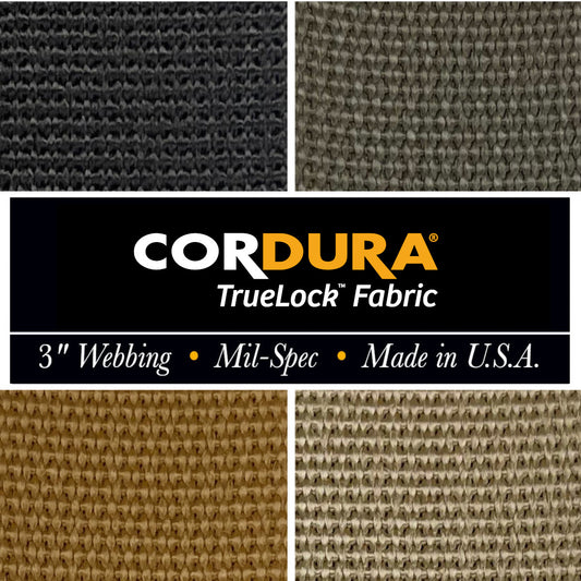 3 inch (75mm) CORDURA Truelock™ Fabric, Mil-Spec Nylon Webbing (Sold per Yard)