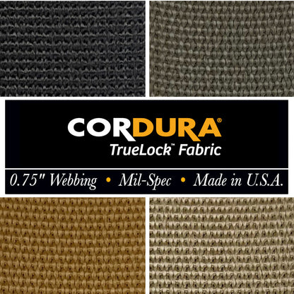 3/4 inch (19mm) CORDURA Truelock™ Fabric, Mil-Spec Nylon Webbing (Sold per Yard)