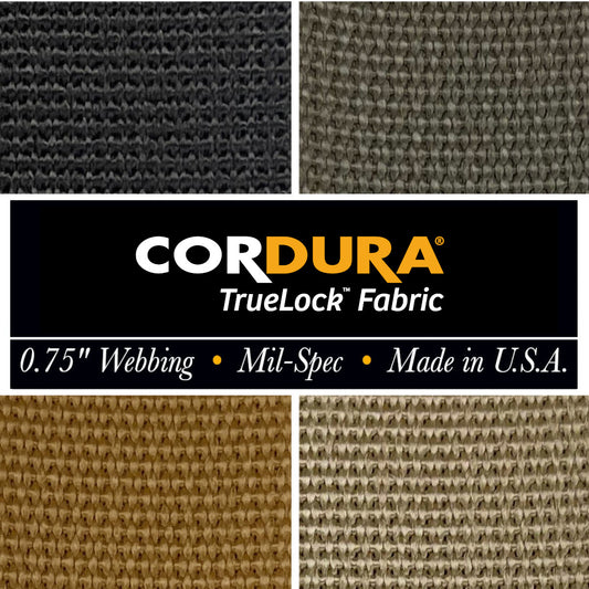 3/4 inch (19mm) CORDURA Truelock™ Fabric, Mil-Spec Nylon Webbing (Sold per Yard)