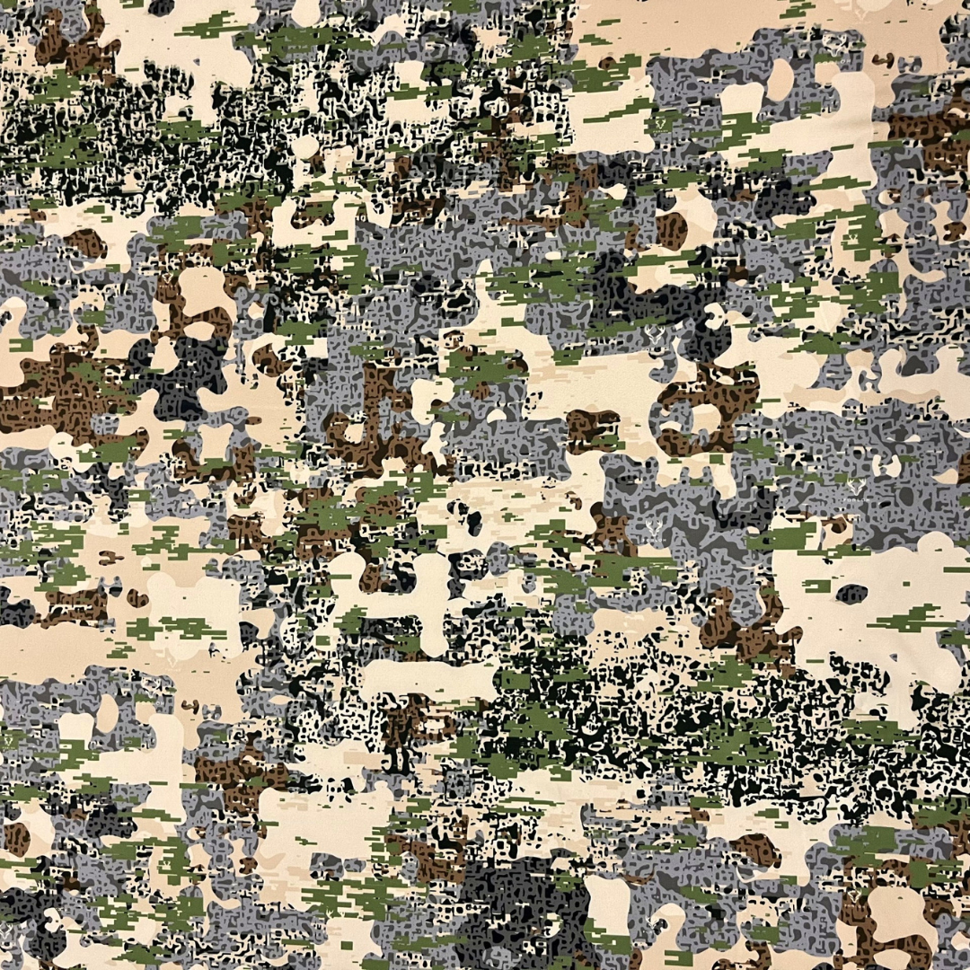 Polyester/Spandex Knit Fabric - Forloh Exposed Camo (Sold per Yard)