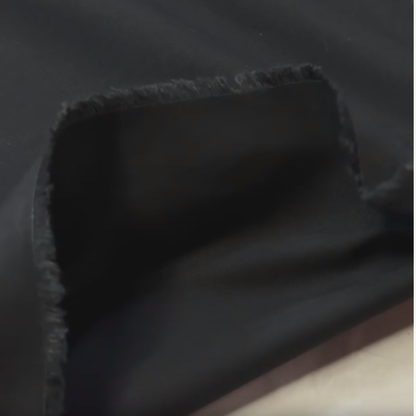 SEW POWERFUL Poly/Cotton Poplin - Black (Sold Per Yard)
