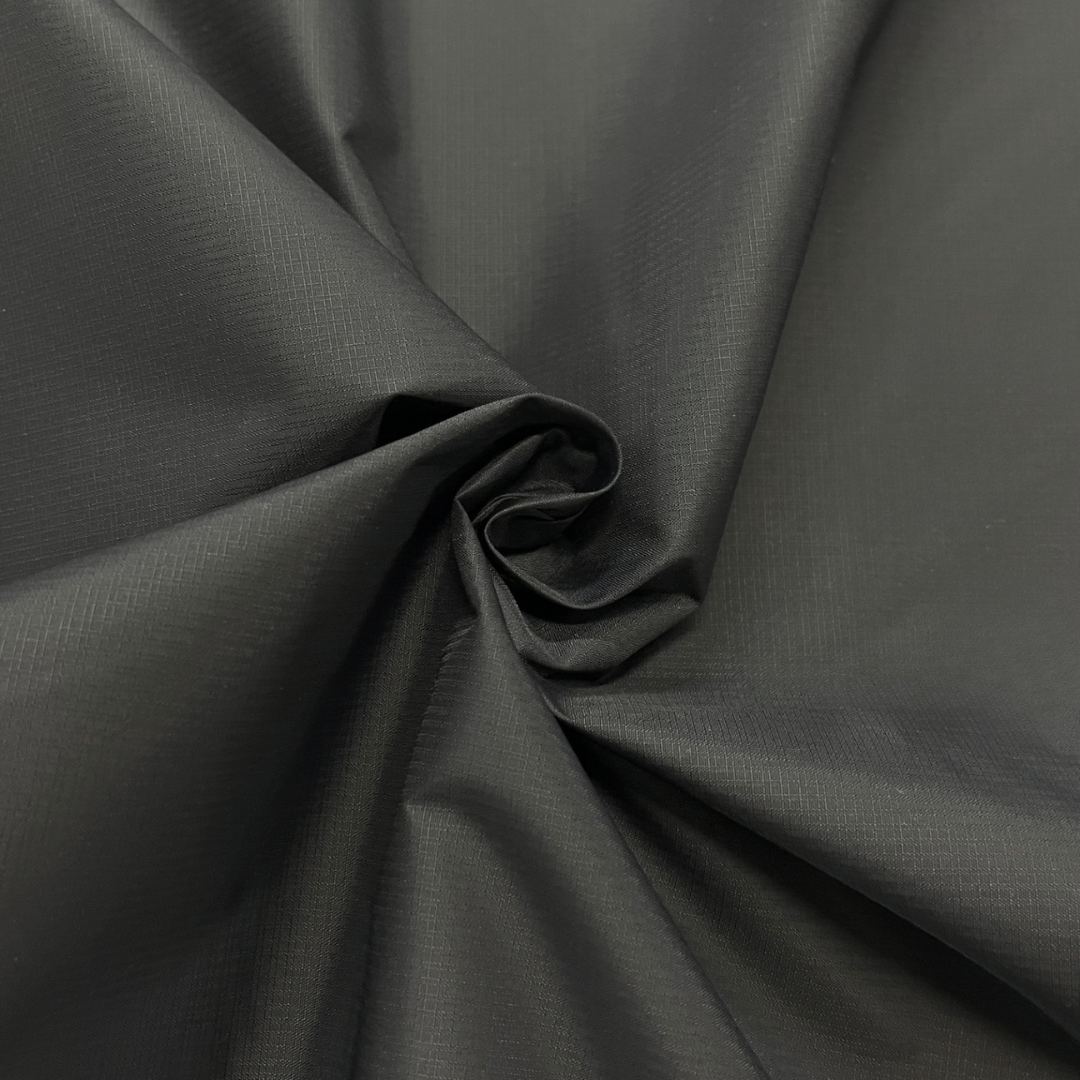 2.5-Layer Storm-FIT Hi-Vent WPB Ripstop Taffeta Laminate - Black (Sold per Yard)