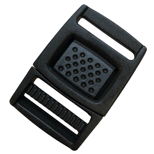Hebillas de liberación central de 1 pulgada (25 mm), negras (se venden por unidad)