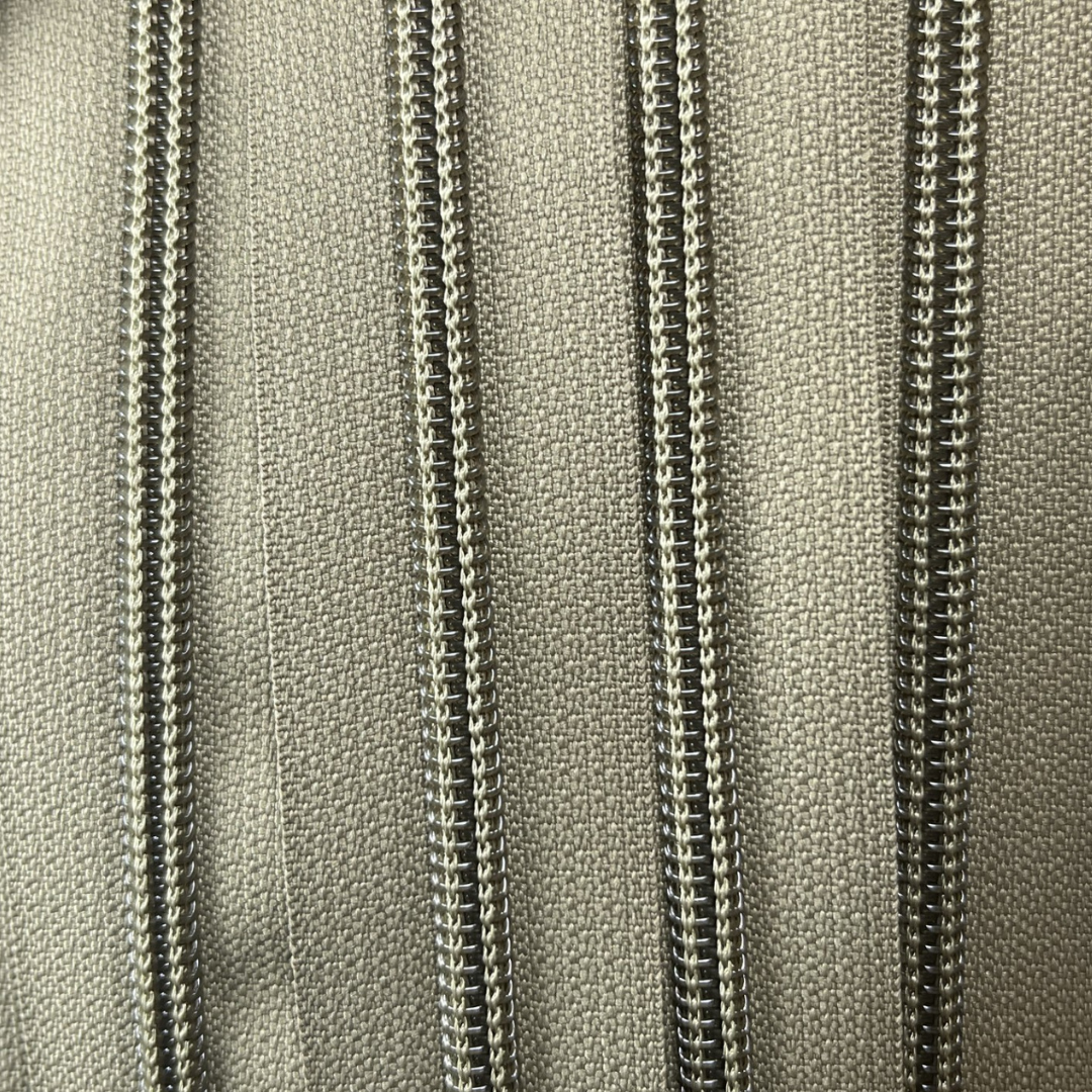 #5 YKK® Water Resistant Coil Zipper-by-the-Yard - Tan499 Uretek Finish (Sold per Yard)