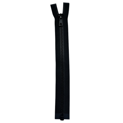 9" #5 Molded Tooth, Separating One-Way YKK® Zipper - Black (Sold per Each)