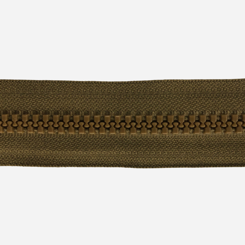 #8 Molded Tooth YKK® Zipper by the Yard - 334 Coyote Brown (Sold per Yard)