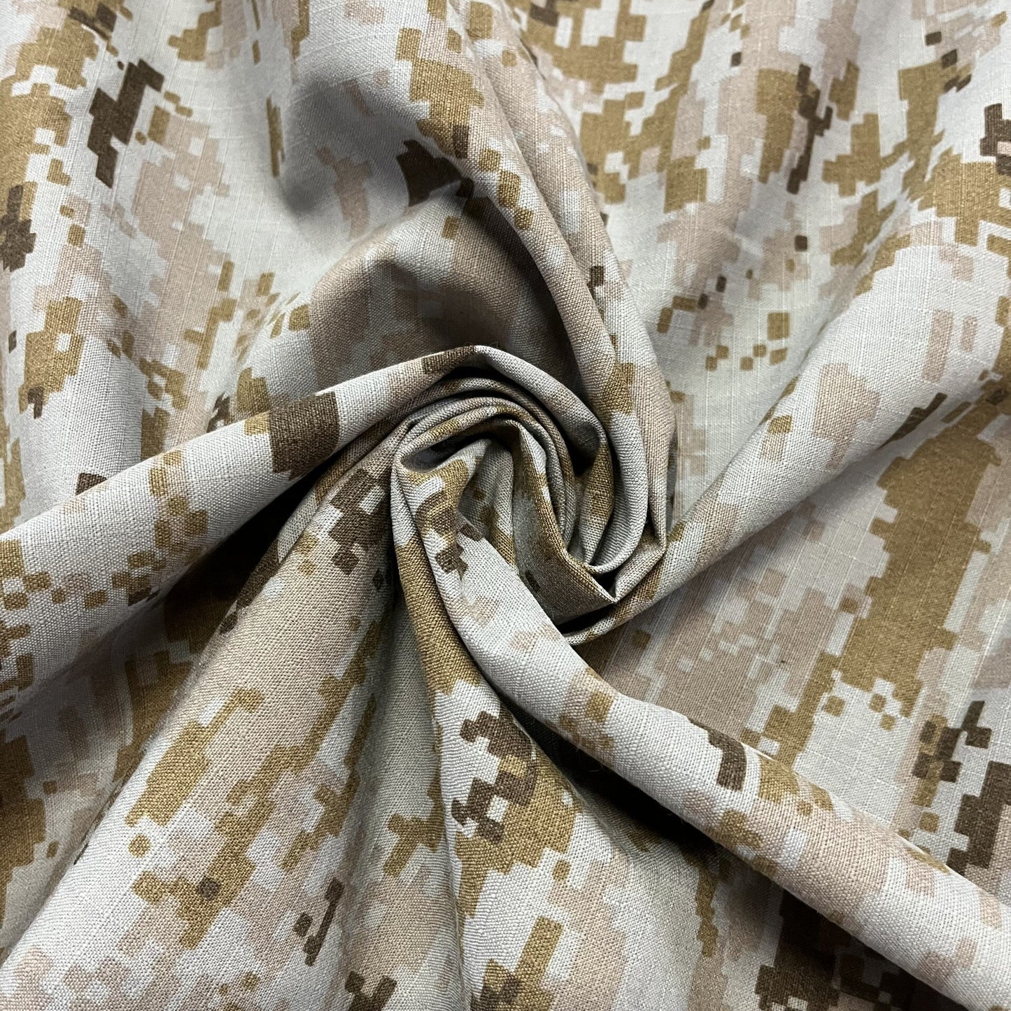 ***SECONDS*** Rayon/Twaron/Nylon FR Camo Ripstop Fabric - Saudi Arabia Digital (Sold per Yard)